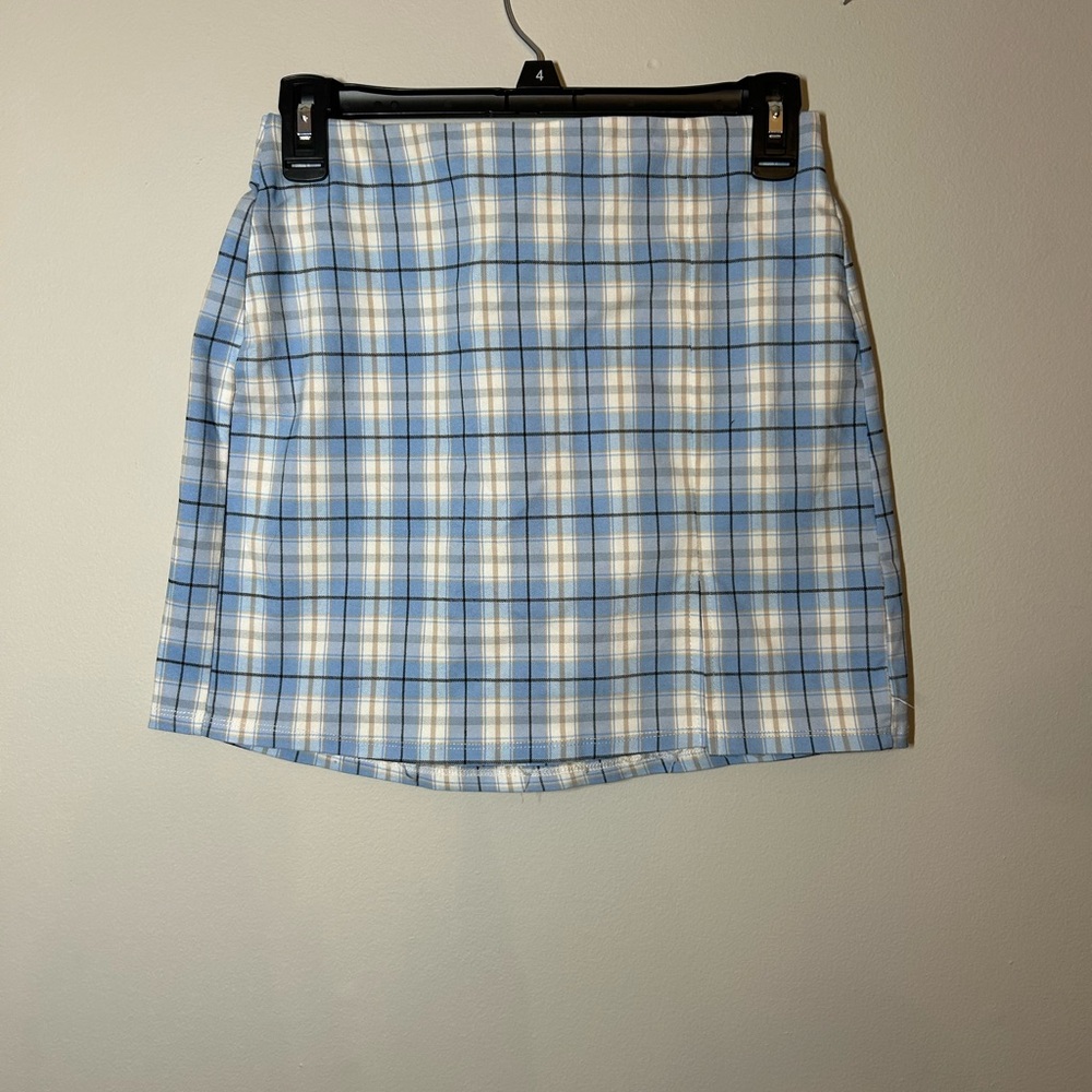 Blue Plaid Women's Skirt